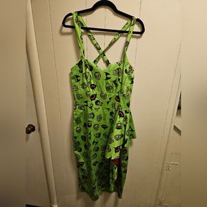 Spooky season dress with a 1950s silhouette